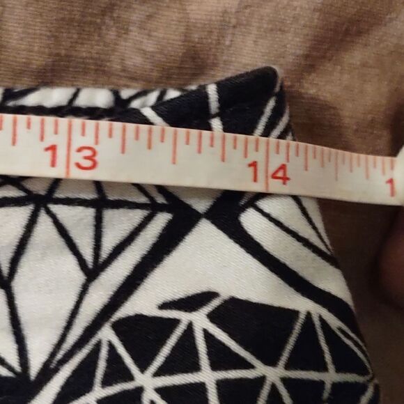 L'Amour Junior's size‎ 3 brushed denim black white diamond print zip leggings - Picture 6 of 8